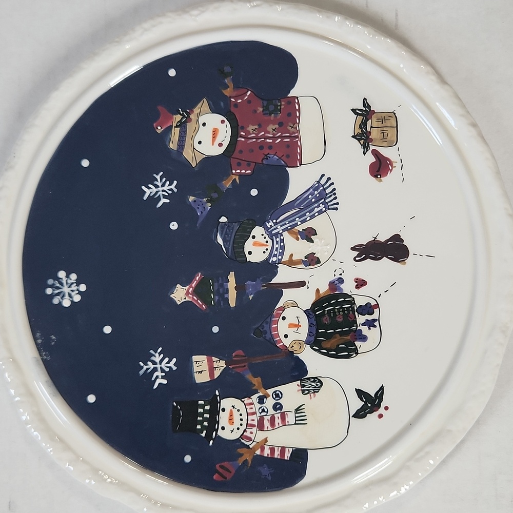 Snowman Ceramic Trivet